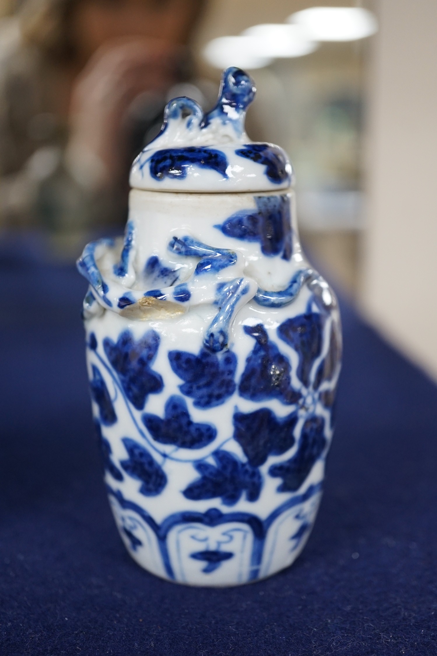 Two 19th century Chinese porcelain small vases and a small famille rose vase, tallest 11cm high